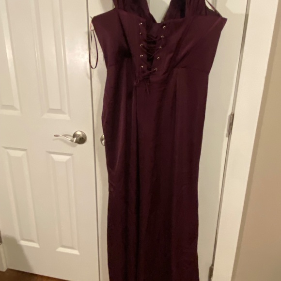 Plum Prom/Wedding Guest Dress - Picture 3 of 6